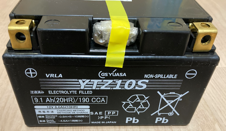ZX-10R バッテリー交換 YTZ10S: 5sonlineのバイクとラーメン